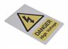 Sealey HVSA4 - High Voltage Warning Sign 200 x 300mm