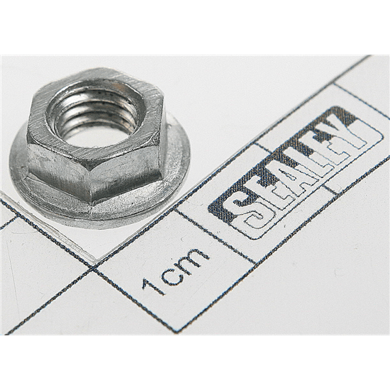 Sealey Fn8.S - Flange Nut Serrated M8 Zinc (Single)